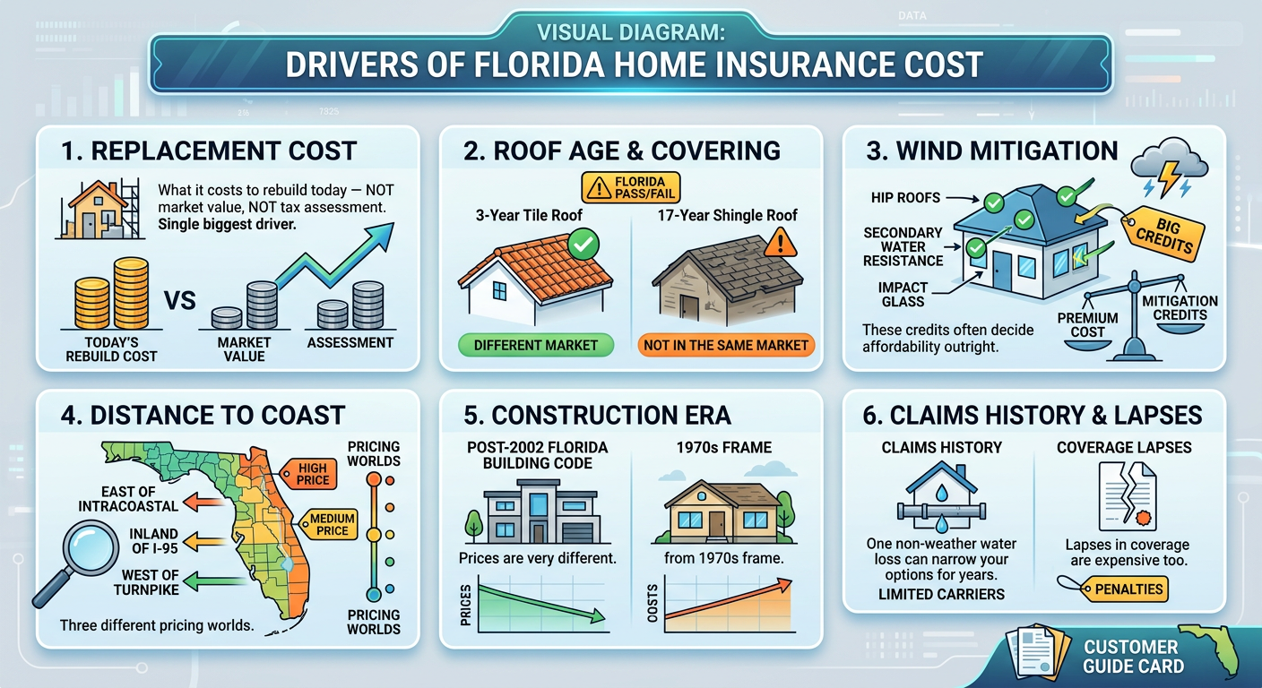 Florida Home Insurance Rating Factors Diagram