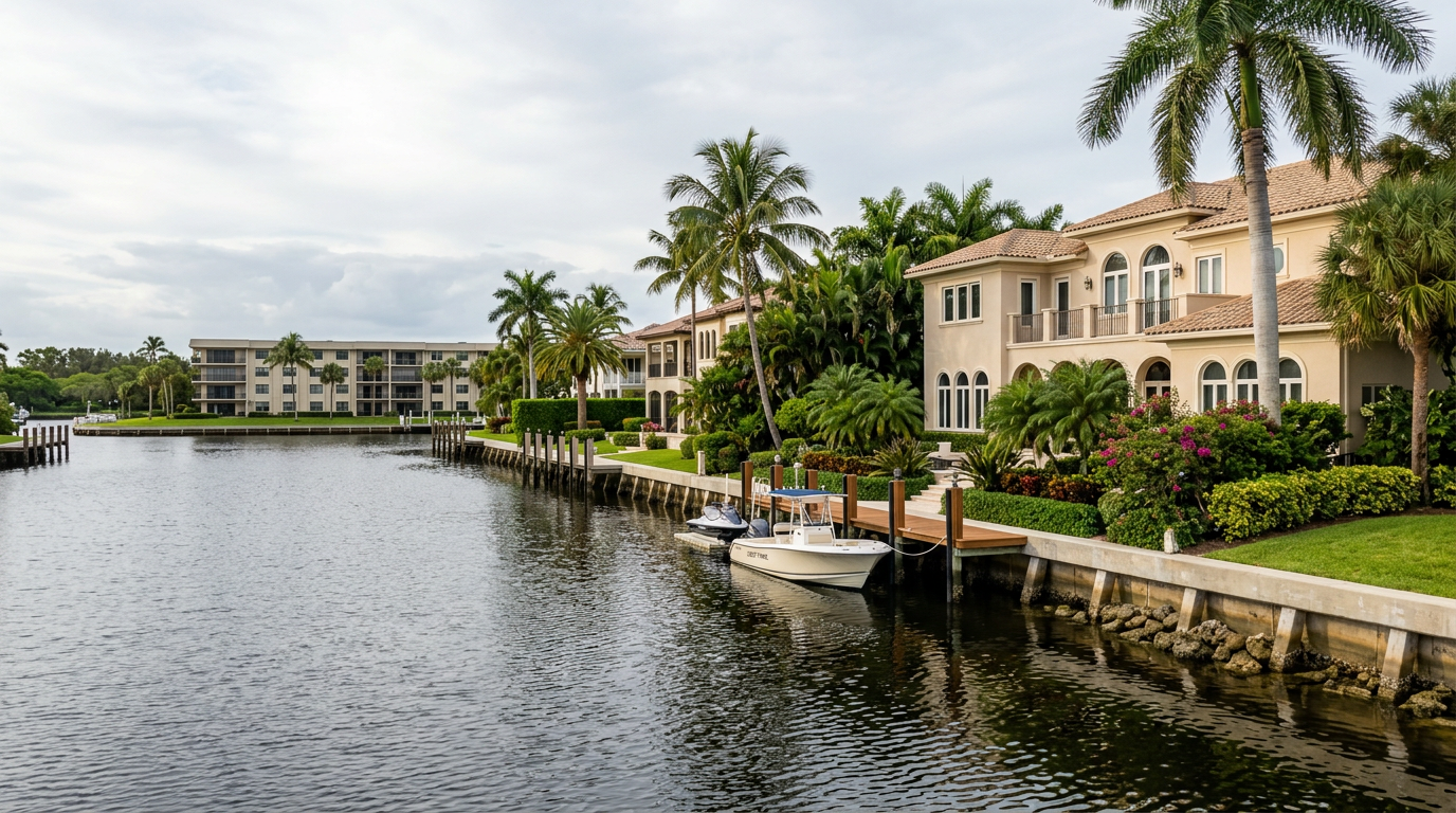 Boca Raton Waterfront Homes and Condo Buildings