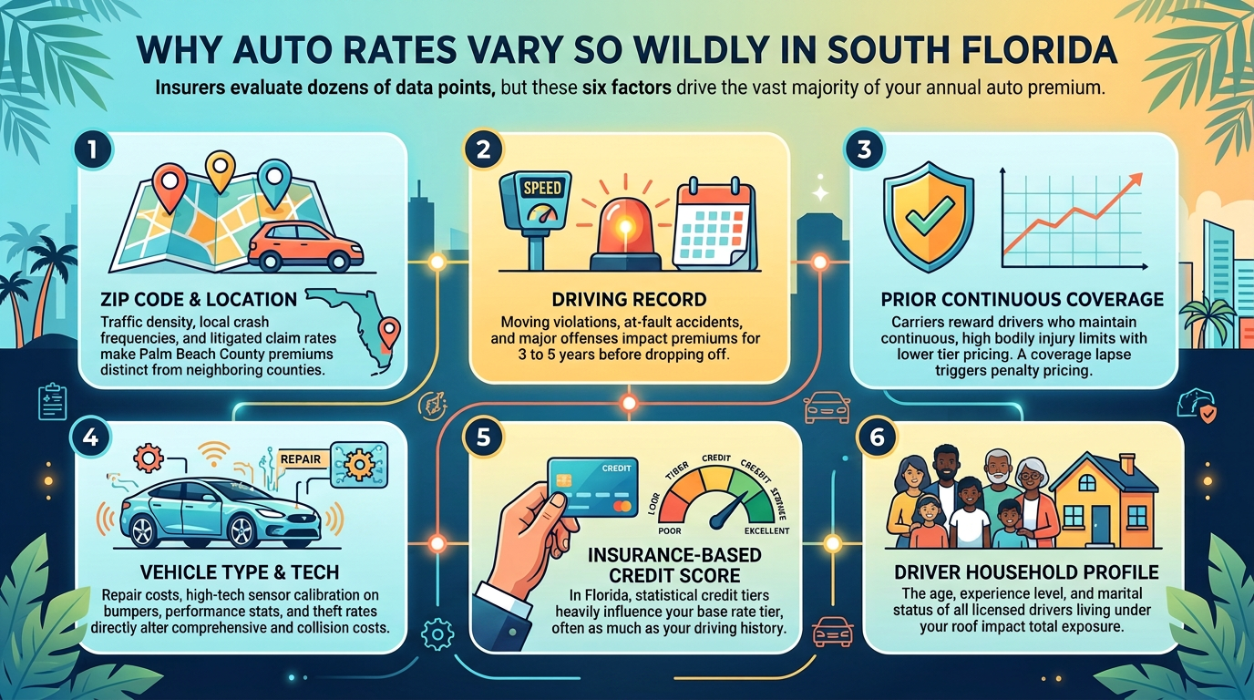 Why Auto Insurance Rates Vary in South Florida